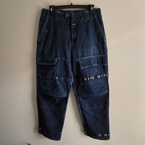 Girbaud Vintage Dark Jeans Men's Size 36 Baggy Oversized 90's Y2K Streetwear - Picture 1 of 9
